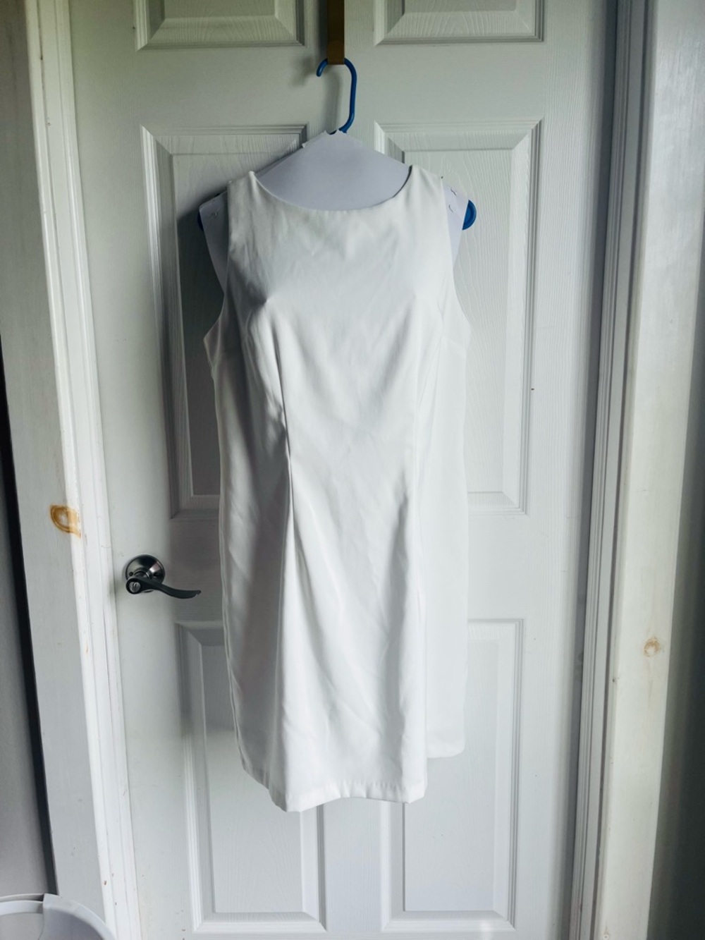 Alyx Sleeveless White Mini Shift Dress